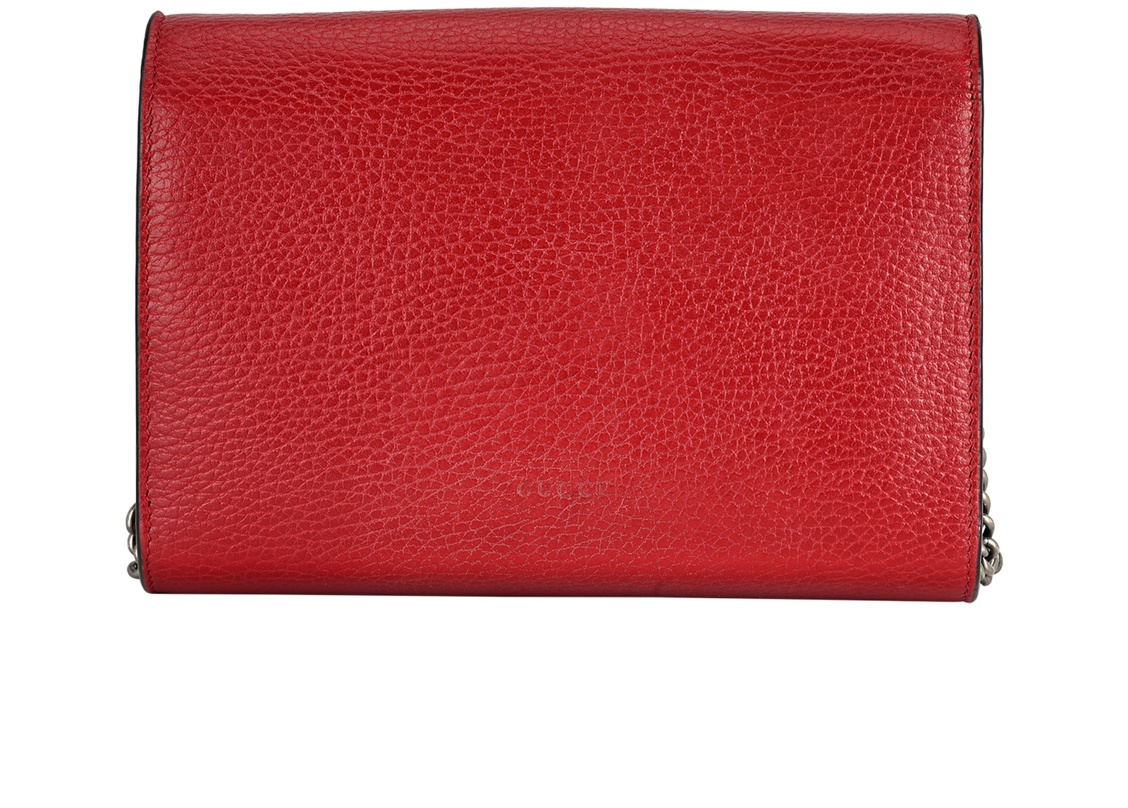 Dionysus Wallet On Chain, &pound;595, Handbags, Red, Leather, Back view